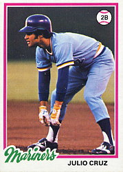 1978 Topps Baseball Cards      687     Julio Cruz RC